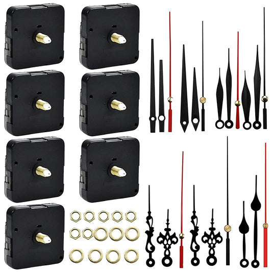 7 x Clock Mechanism Kit Replacement Silent Quartz Wall Clock Movement Motor Fittings Repair Replace